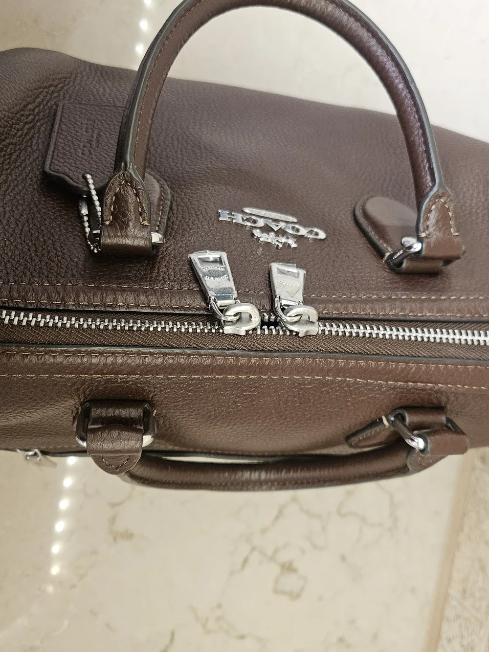 Coach Large Rowan Satchel in Maple - Picture 6 of 9